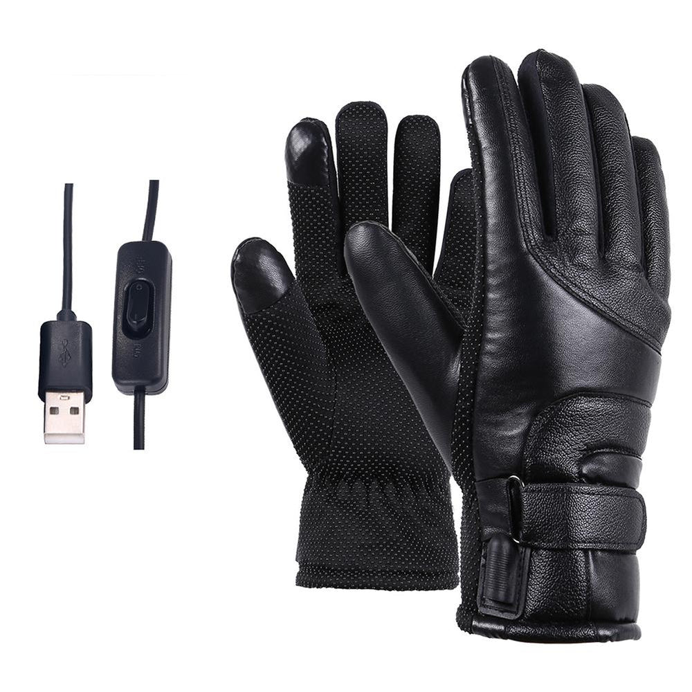 Gants Chauffants Moto Femme Cuir