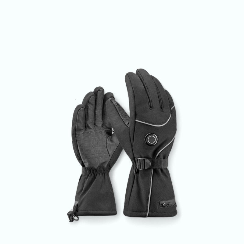 Raisin Black / M Gants Chauffants Moto Femme Hiver