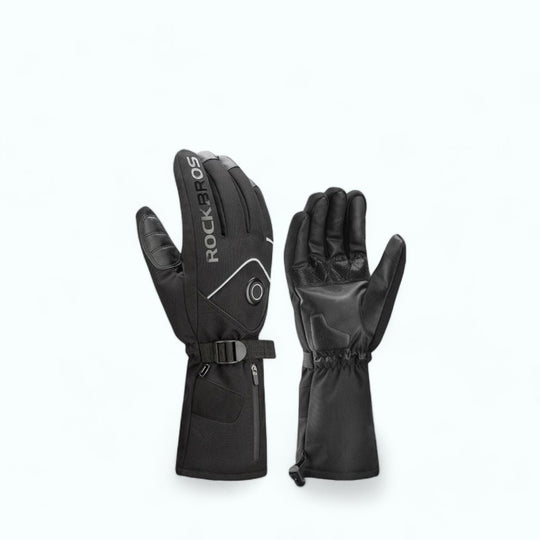 Raisin Black / M Gants Chauffants Moto Hiver