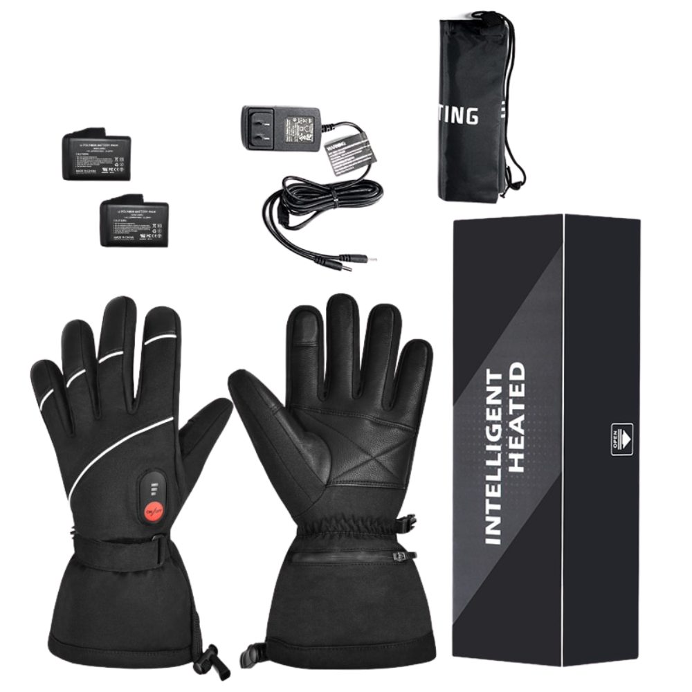 Gants Chauffants Ski Noir