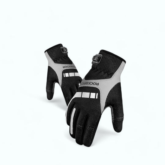 Anti Flash White / S Gants Chauffants Tactile Vélo