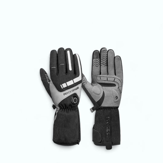 Battleship Gray / M Gants Chauffants Vélo Agrippants