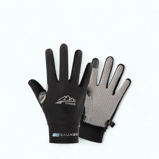 Raisin Black / M Gants Hiver Vélo Compatible Tactile